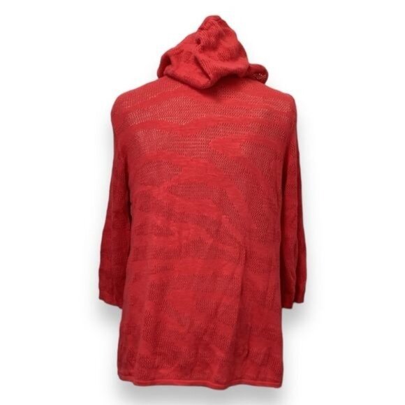 Weekends Chico’s Women’s Patara Tie Front Hoodie Cardigan Sweater, size 12 - Picture 4 of 10